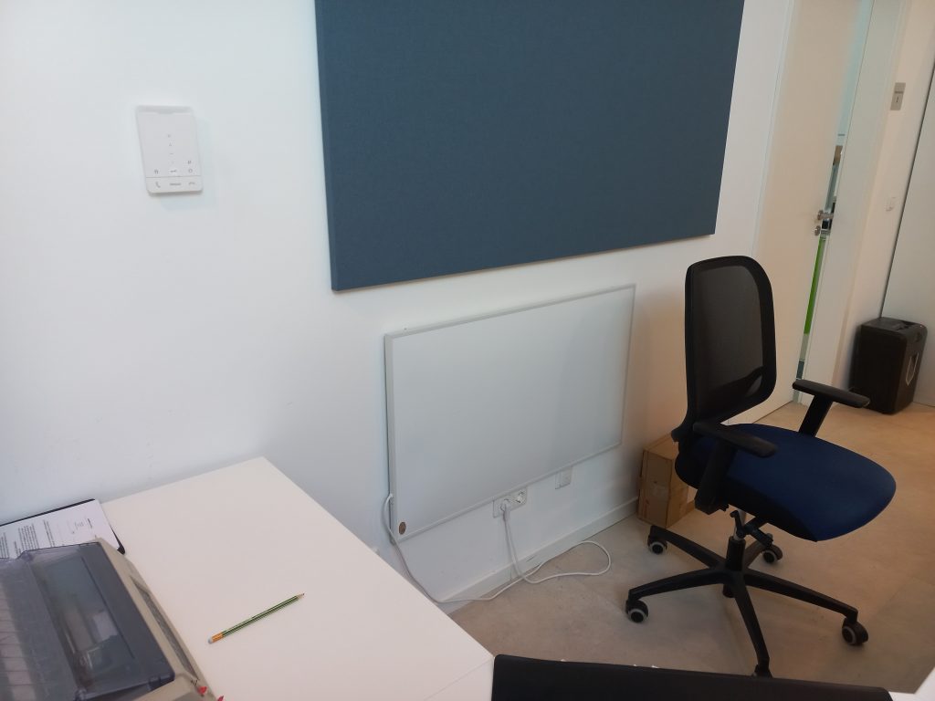 IR-Heizung in einer Praxis